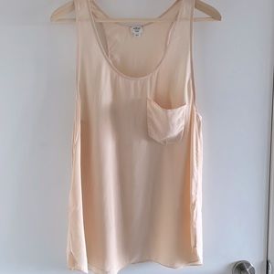 Nude silk tank from Wilfred